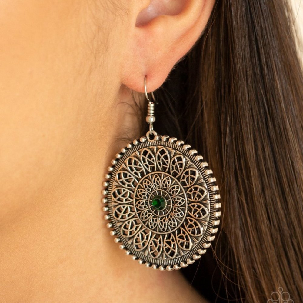 WHEEL and Grace - green Earring